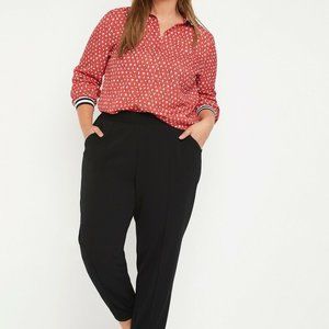 Red Patterned Women's Top